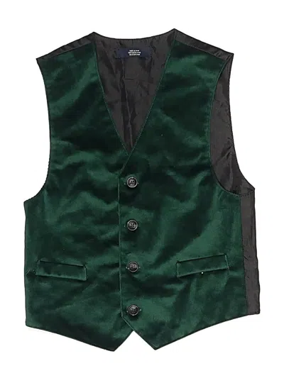 Pre-owned Nautica Kids' Tuxedo Vest In Green