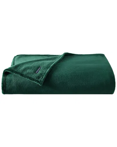 Nautica Ultra Soft Plush Fleece Blanket In Green