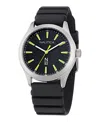 Nautica Unisex Analog Black Polyurethane Watch, 42mm In Black