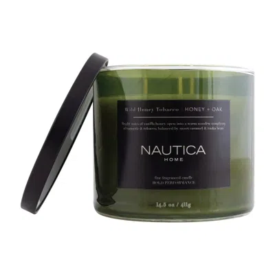 Nautica Unisex Wild Honey Tobacco 411g Scented Candle 810044120233 In Green
