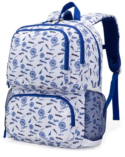 Nautica Varsity Kids Backpack In White