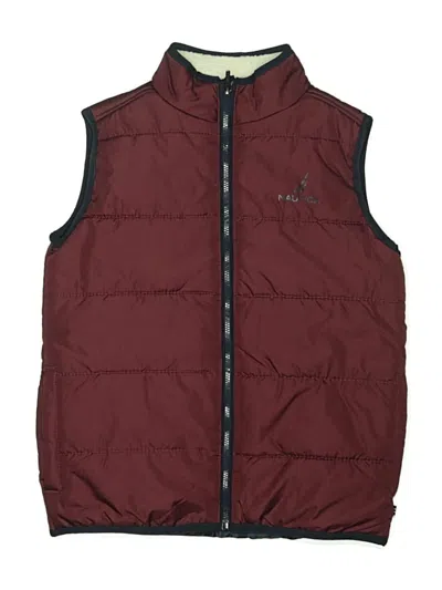 Pre-owned Nautica Kids' Vest In Burgundy