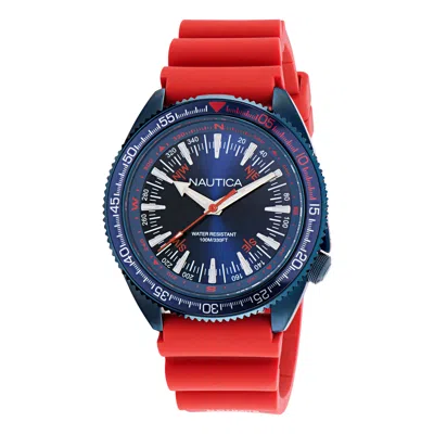 Nautica Vintage 3-hand Silicone Watch In Blue