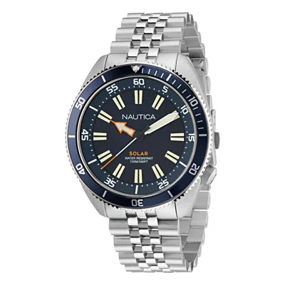 Nautica Vintage Stainless Steel Quartz Analog Watch In Red