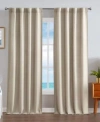 Nautica Virginia Ultimate Blackout Back Tab Window Curtain Panel Pair Collection In Charcoal