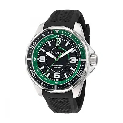 Pre-owned Nautica Watch  Napkmf305 Koh May Bay Man 46mm Stainless Steel