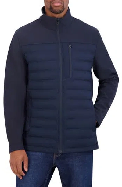 Nautica Men's Tech Shell Hybrid Jacket In Navy