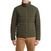 Nautica Water Resistant Reversible Puffer Jacket In Green