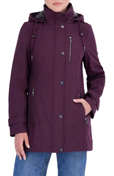 Nautica Water Resistant Softshell Jacket In Purple