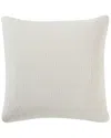 Nautica Wave Texture White Decorative Pillow In White