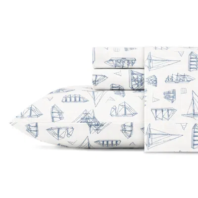 Nautica Whitewood Sail Twin Xl Sheet Set In Black