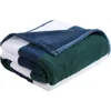 Nautica Wilton Reversible Throw Blanket In Green
