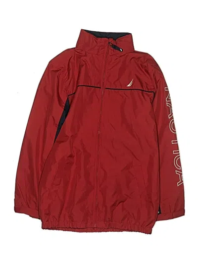 Pre-owned Nautica Kids' Windbreaker Jacket In Red