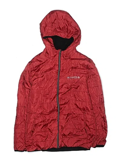 Pre-owned Nautica Kids' Windbreaker Jacket In Red