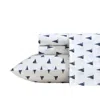 Nautica Windtale Boat Blue Queen Sheet Set In White