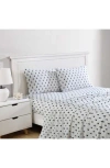 Nautica Windtale Boat Print 200 Thread Count Cotton Percale Sheet Set