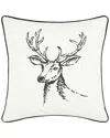 Nautica Winter Morning Stag Throw Pillow In White