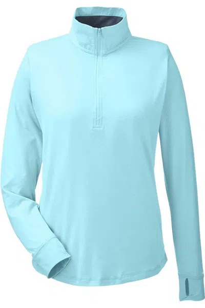 Nautica Women's Saltwater Quarter-zip Pullover In Blue