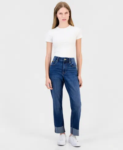 Nautica Women's Straight-leg Cuffed-ankle Jeans In Ruthie Wash
