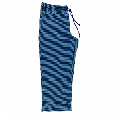 Nautica Women's Striped Knit Pants In Gulf Coast Blue