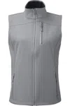 Nautica Women's Wavestorm Soft Shell Vest In Gray