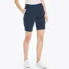 Nautica Womens 10" Stretch-twill Printed Striped Short In Multi
