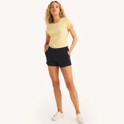 Nautica Womens 4" Deck Short In Black