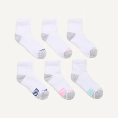 Nautica Womens Athletic High Quarter Socks, 6-pack In Multi