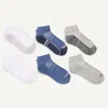 Nautica Womens Athletic Quarter Socks, 6-pack In Gray