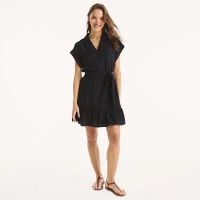 Nautica Womens Belted Shirt Dress