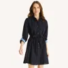 Nautica Womens Button-up Dress In Blue