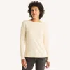 Nautica Womens Cable-knit Boat-neck Sweater In White