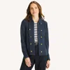 Nautica Womens Captain's Jacket In Multi