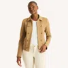 Nautica Womens Captain's Jacket In Nude