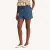 Nautica Womens Chambray Pull-on Short In Blue