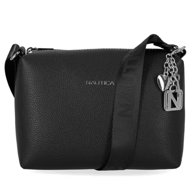 Nautica Womens Charm Crossbody Bag In Black