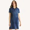 Nautica Womens Deck Polo Dress In Blue