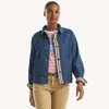 Nautica Womens Denim Jacket In Blue