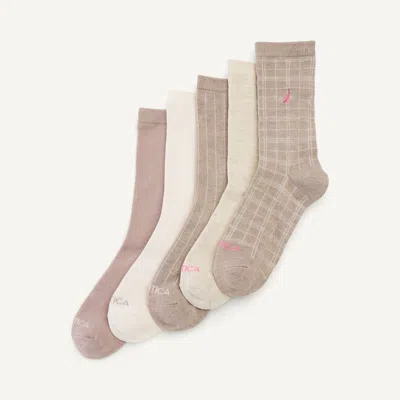Nautica Womens Dress Socks, 5-pack In Multi