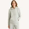 Nautica Womens Fleece Logo Hoodie In Gray