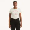 Nautica Womens Harbor West Graphic T-shirt In White