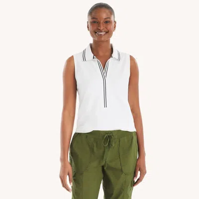 Nautica Womens Johnny Collar Polo