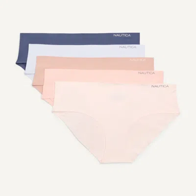 Nautica Womens Micro Hipster Brief, 5-pack In Multi