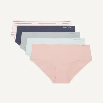 Nautica Womens Micro Hipster Brief, 5-pack In Multi