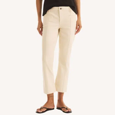 Nautica Womens Mid-rise Demi Bootcut Pant In Beige