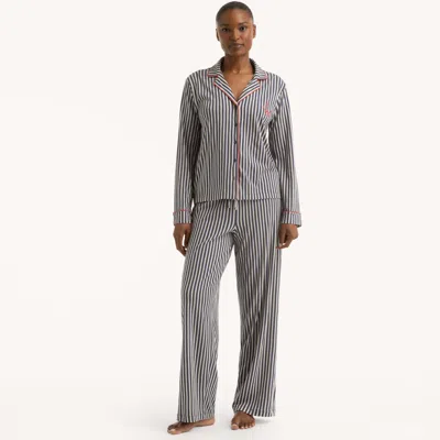 Nautica Womens Pajama Pant Set In Gray