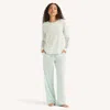 Nautica Womens Pajama Pant Set In White