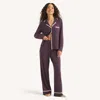 Nautica Womens Pajama Pant Set In Purple