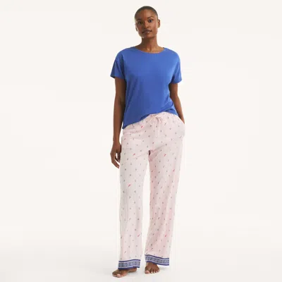Nautica Womens Printed Pajama Pant Set In Multi