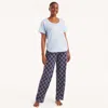 Nautica Womens Printed Pajama Pant Set In Multi